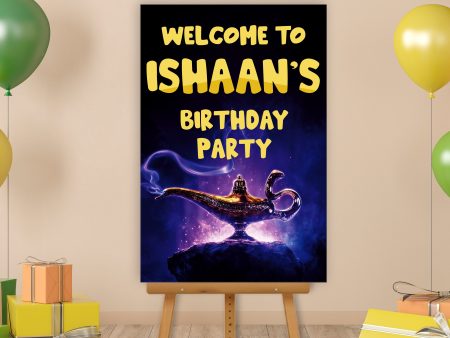 Aladdin Theme Personalized Welcome Poster For Sale