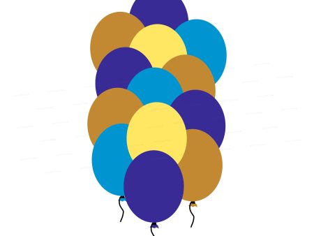 Prince Theme Colour 60 Pcs Balloons Online now