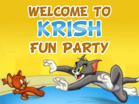 Tom & Jerry Theme Customized Welcome Poster Online