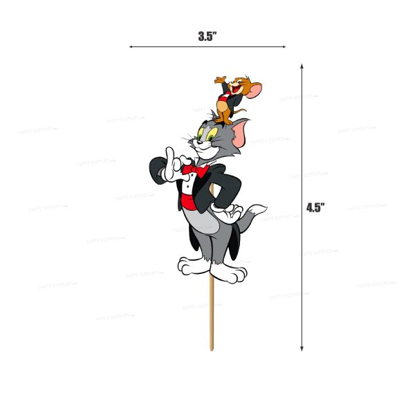 Tom & Jerry Theme Cup Cake Topper Online Hot Sale