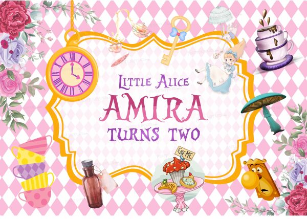 Alice in Wonderland Customized Backdrop For Discount