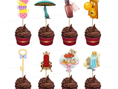 Alice in Wonderland cup cake topper For Sale