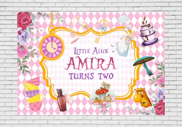 Alice in Wonderland Customized Backdrop For Discount