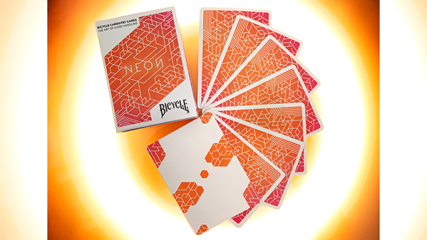 Bicycle Playing Cards - Neon Orange Bump Cheap