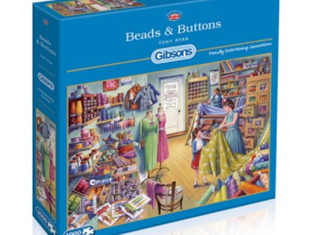 Puzzle - Gibsons - Beads & Buttons (1000 Pieces) Cheap