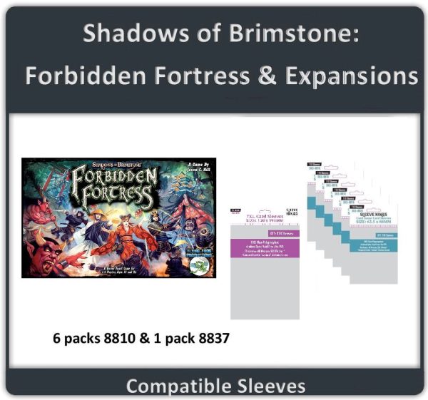 Sleeve Kings - Sleeve Bundle - Shadow of Brimstone: Forbidden Fortress & Expansions on Sale