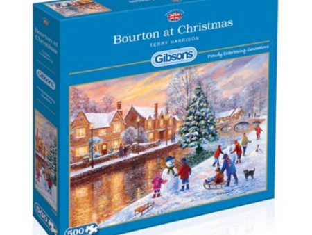 Puzzle - Gibsons - Bourton at Christmas (500 Pieces) on Sale